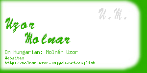 uzor molnar business card